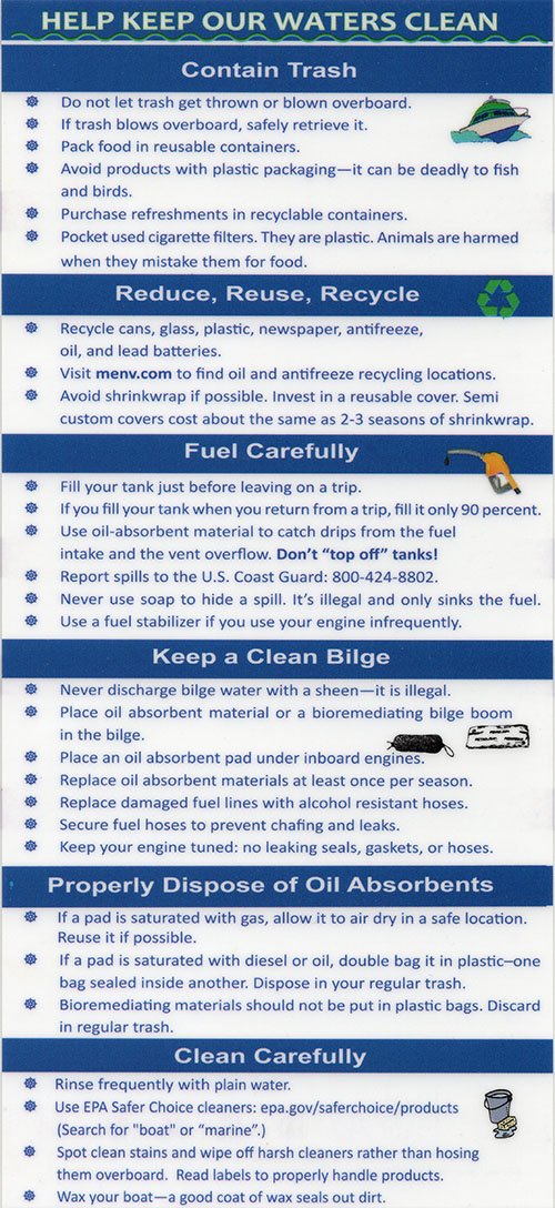Clean Marina Rules 1