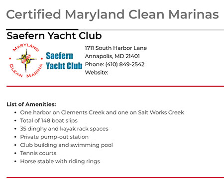 Clean Marina Certificate
